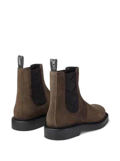 Jimmy Choo Reggie Woven-panel Chelsea Boot