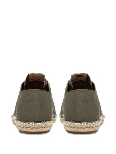 Autry Woven Jute Sole Flat Shoes With Lace-up Closure In Multi
