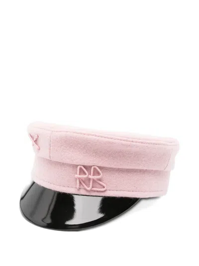 Ruslan Baginskiy Embroidered-logo Beret In Pink