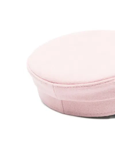 Ruslan Baginskiy Embroidered-logo Beret In Pink