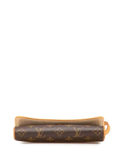 Pre-owned Louis Vuitton 2000 Monogram Pochette Twin Pm Crossbody Bag