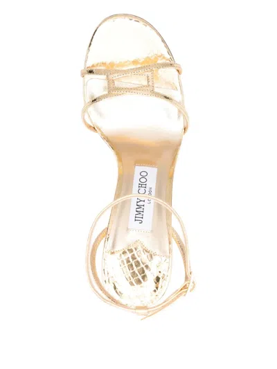 Jimmy Choo 100mm Leather Ankle-strap Sandals