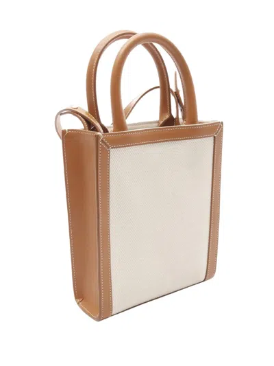 Pre-owned Celine 2021-2025 Mini Canvas Vertical Cabas Satchel