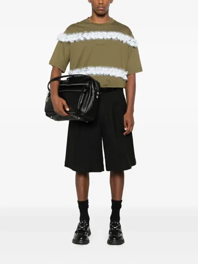 Simone Rocha Ruffle-embellished Cotton T-shirt In Multi