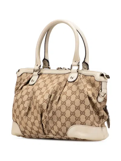 Pre-owned Gucci 2000-2015 Gg Canvas Sukey Satchel