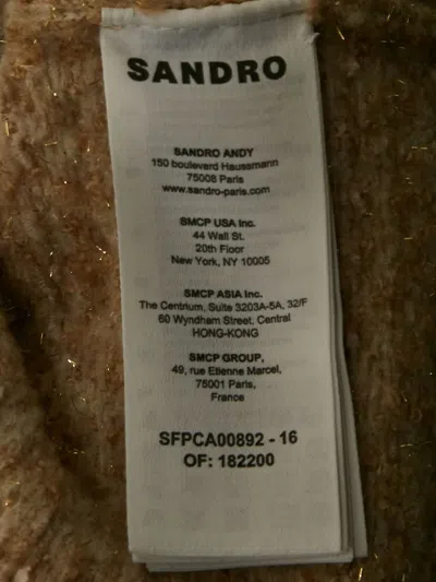 Pre-owned Sandro Flap-pocket Tweed Jacket