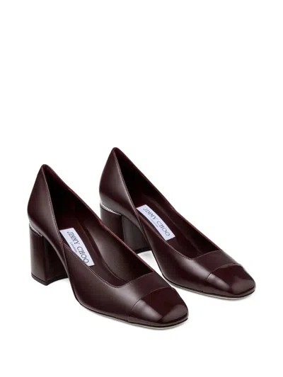Jimmy Choo 60mm Jenson Pearl-embellished Square-toe Pumps