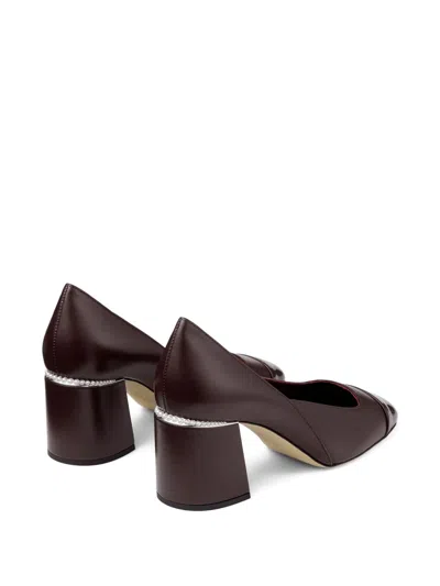 Jimmy Choo 60mm Jenson Pearl-embellished Square-toe Pumps