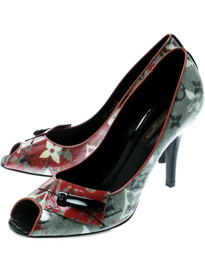 Pre-owned Louis Vuitton X Richard Prince 100mm Monogram Pumps