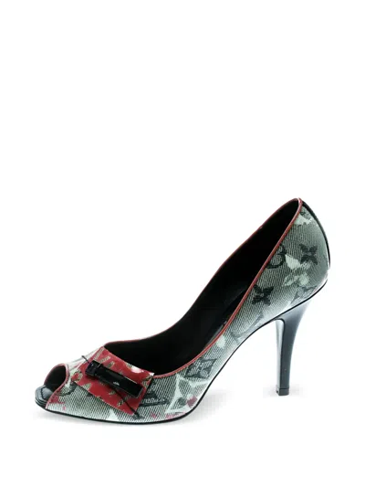 Pre-owned Louis Vuitton X Richard Prince 100mm Monogram Pumps