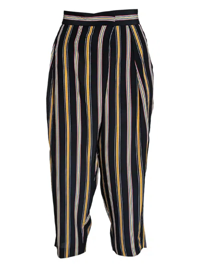 Pre-owned Chloé Striped Silk Trousers