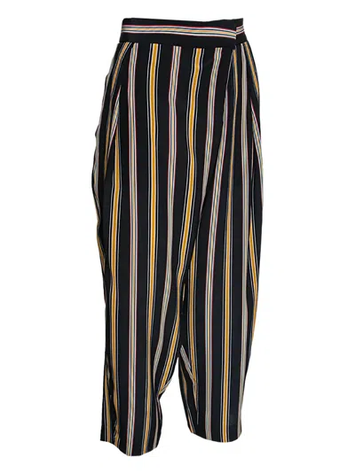 Pre-owned Chloé Striped Silk Trousers