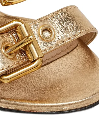 Pre-owned Moschino 110mm Decorative-zip Sandals