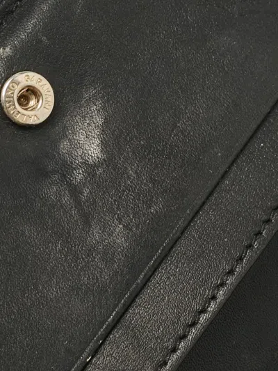 Pre-owned Valentino Garavani Rockstud Leather Cardholder