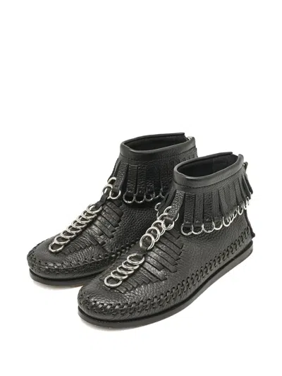 Pre-owned Alexander Wang Fringed Chain-detail Boots