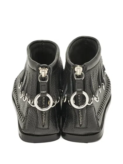 Pre-owned Alexander Wang Fringed Chain-detail Boots