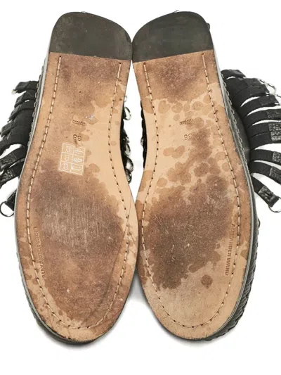 Pre-owned Alexander Wang Fringed Chain-detail Boots