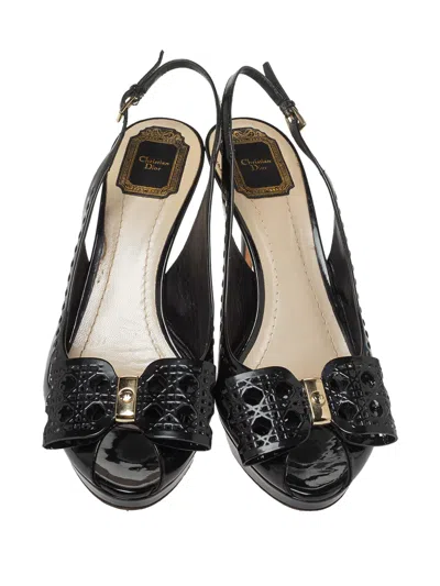 Pre-owned Dior Slingback Bow Pumps