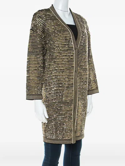 Pre-owned Missoni Striped Lurex Cardigan