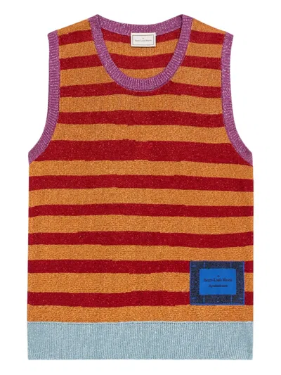 Pierre-louis Mascia Tricot Vest In Brown