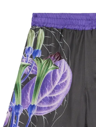 Pierre-louis Mascia Floral-print Elastic-waist Shorts In Multi