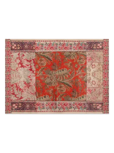 Pierre-louis Mascia Patchwork Floral-print Scarf In Multi