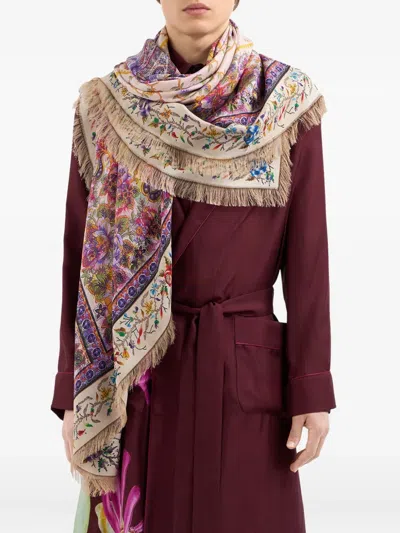Pierre-louis Mascia Aloeuw Paisley-print Scarf In Multi