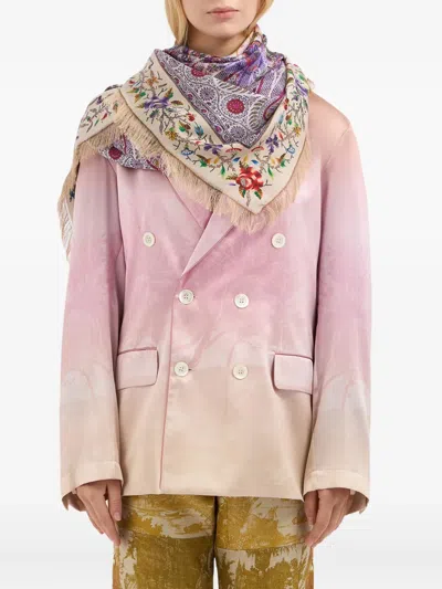 Pierre-louis Mascia Aloeuw Paisley-print Scarf In Multi