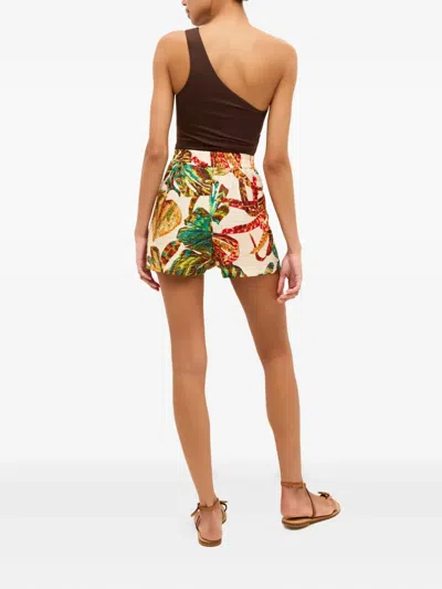 Marie Oliver Ana Tropical-print Drawstring Shorts In Multi
