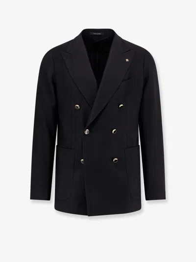 Tagliatore Men's Man Single Breast Jacket In Black