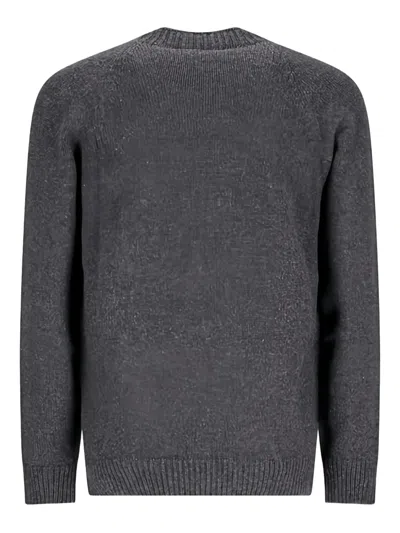 Lardini Raglan-sleeve Sweatershirt In Gray