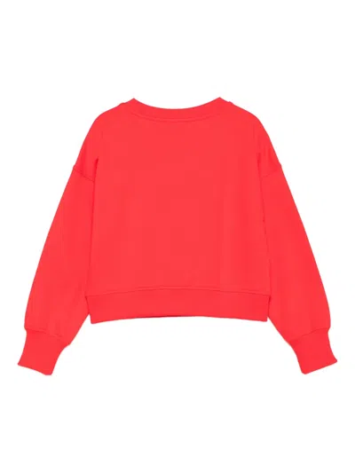 Moschino Bear-print Sweatshirt In Red