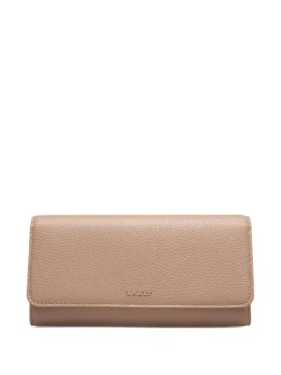 Bally Grained Leather Wallet In Brown