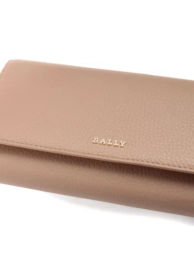 Bally Grained Leather Wallet In Brown