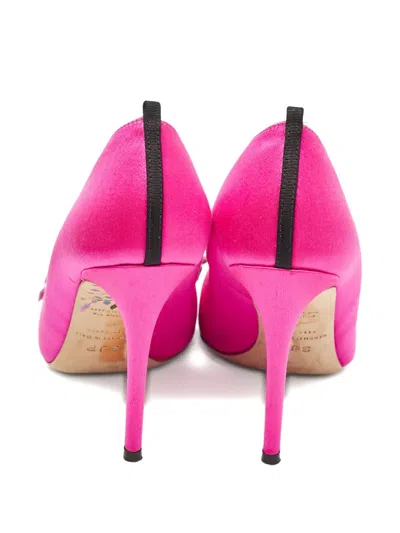 Pre-owned Sjp By Sarah Jessica Parker Satin Bow Pumps
