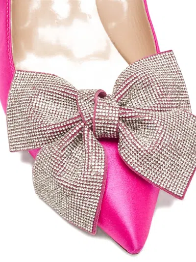 Pre-owned Sjp By Sarah Jessica Parker Satin Bow Pumps