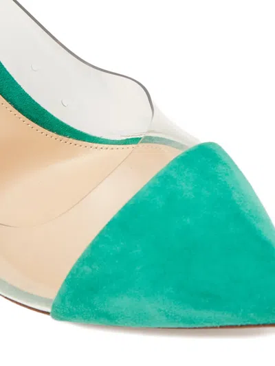 Pre-owned Gianvito Rossi 100mm Suede Clear Pumps