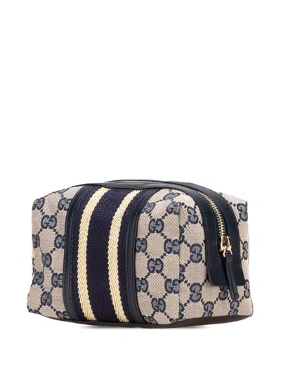 Pre-owned Gucci 2000-2015 Gg Canvas Web Pouch