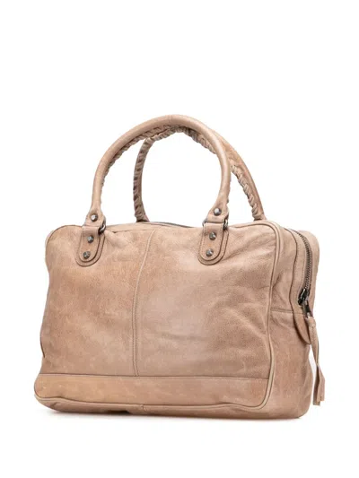 Pre-owned Balenciaga 2005 Mini Lambskin Motocross Classic Folder Business Bag