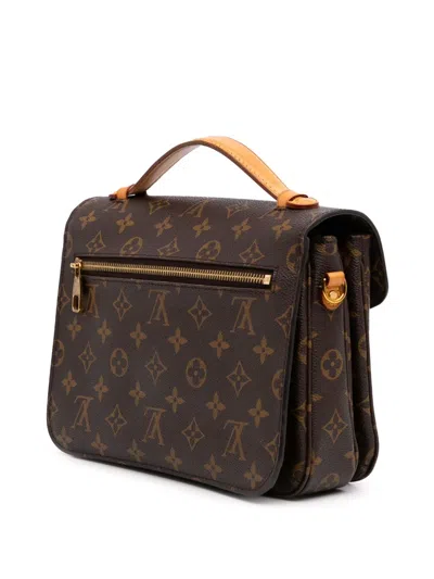 Pre-owned Louis Vuitton 2017 Monogram Pochette Metis Satchel