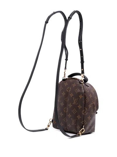 Pre-owned Louis Vuitton 2021-2025 Monogram Mini Palm Springs Backpack