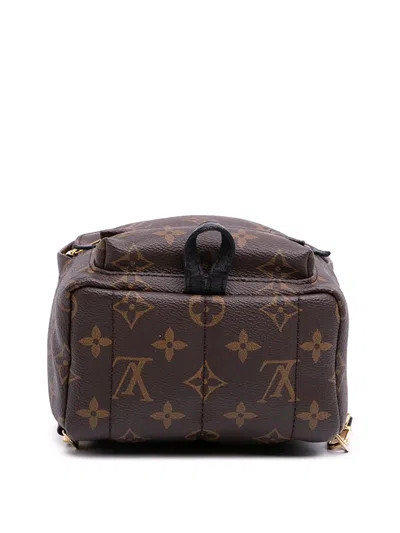 Pre-owned Louis Vuitton 2021-2025 Monogram Mini Palm Springs Backpack