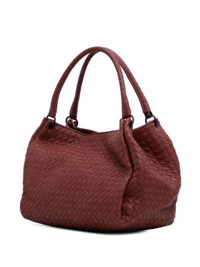 Pre-owned Bottega Veneta 2012-2025 Nappa Intrecciato Parachute Tote Bag