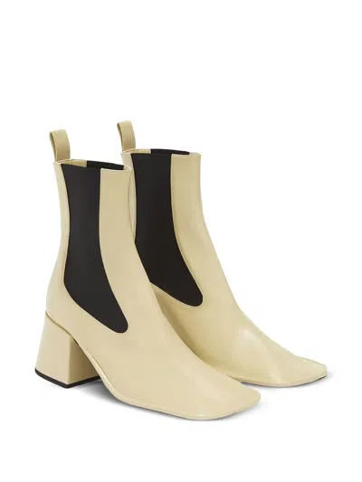 Jil Sander Square-toe Block-heel Boots