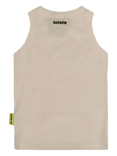 Barrow Logo-patch Vest In Neutral