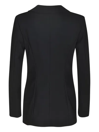Chiara Boni La Petite Robe Single-button Notched-lapel Blazer In Black