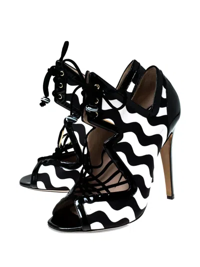 Pre-owned Nicholas Kirkwood Wave-print Sandals