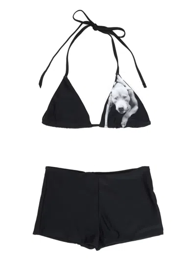 Niihai Dog-print Bikini Set
