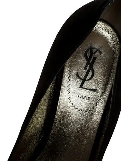 Pre-owned Saint Laurent 125mm Catherine Suede Pumps