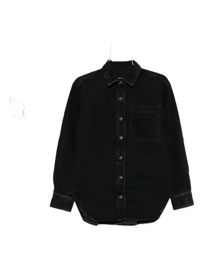 The Garment Button-fastening Pocket Shirt In Black